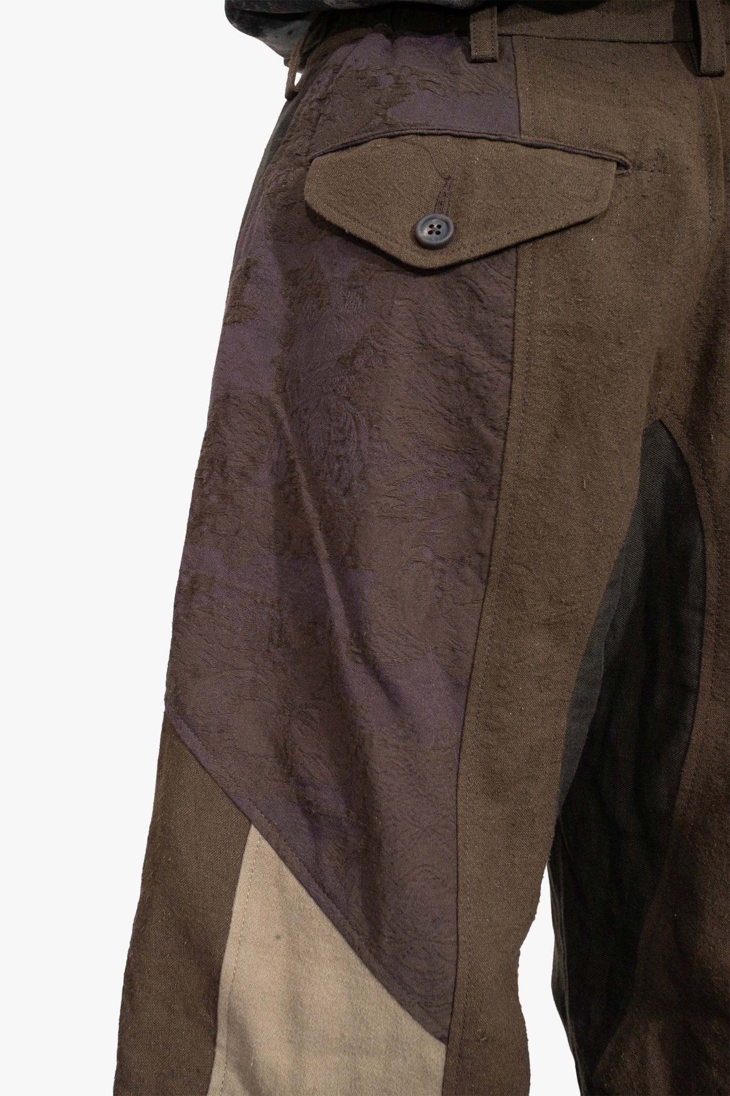 OM2530541- heavy patchwork trousers