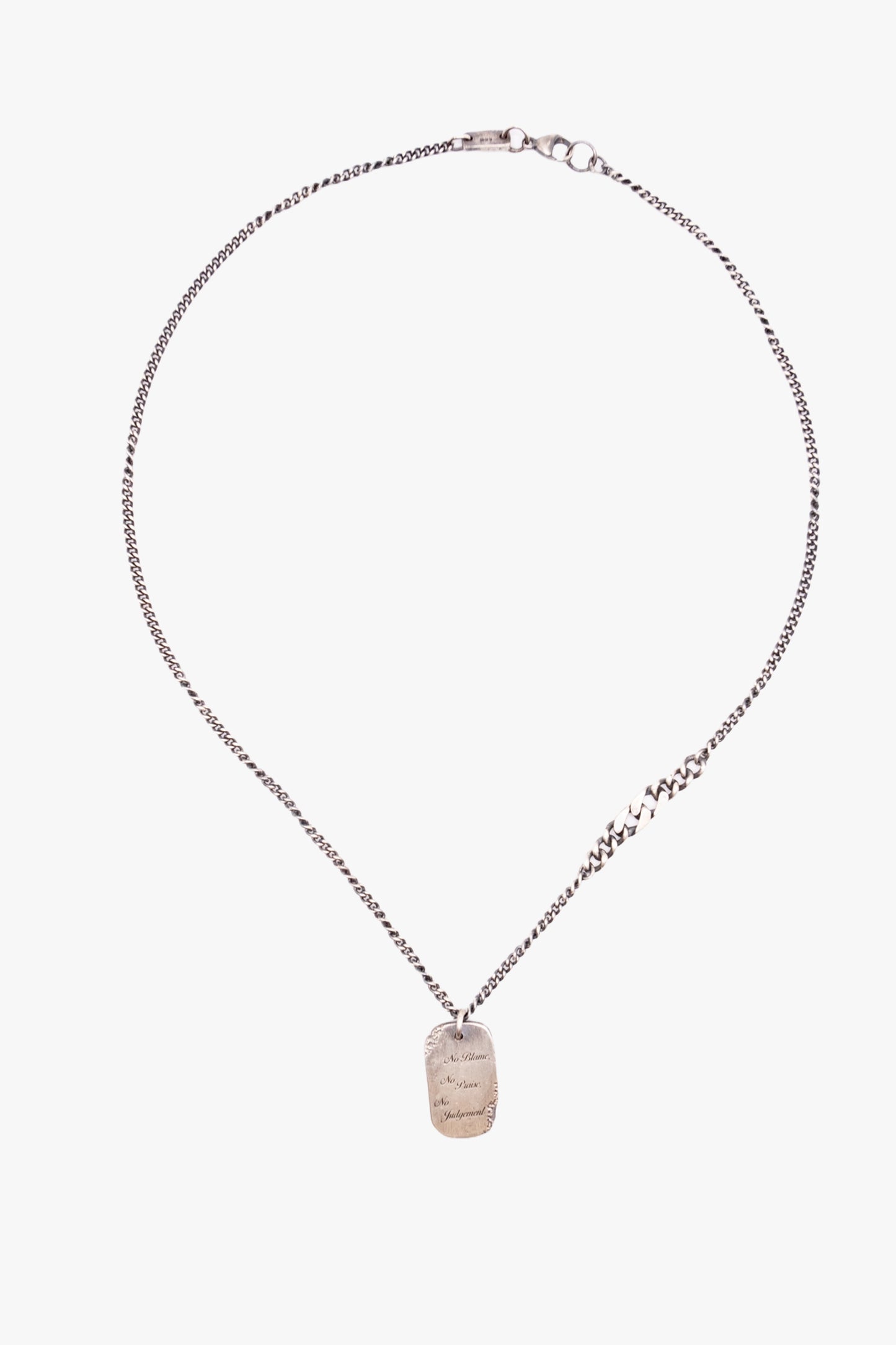 NX27 No blame pendant necklace