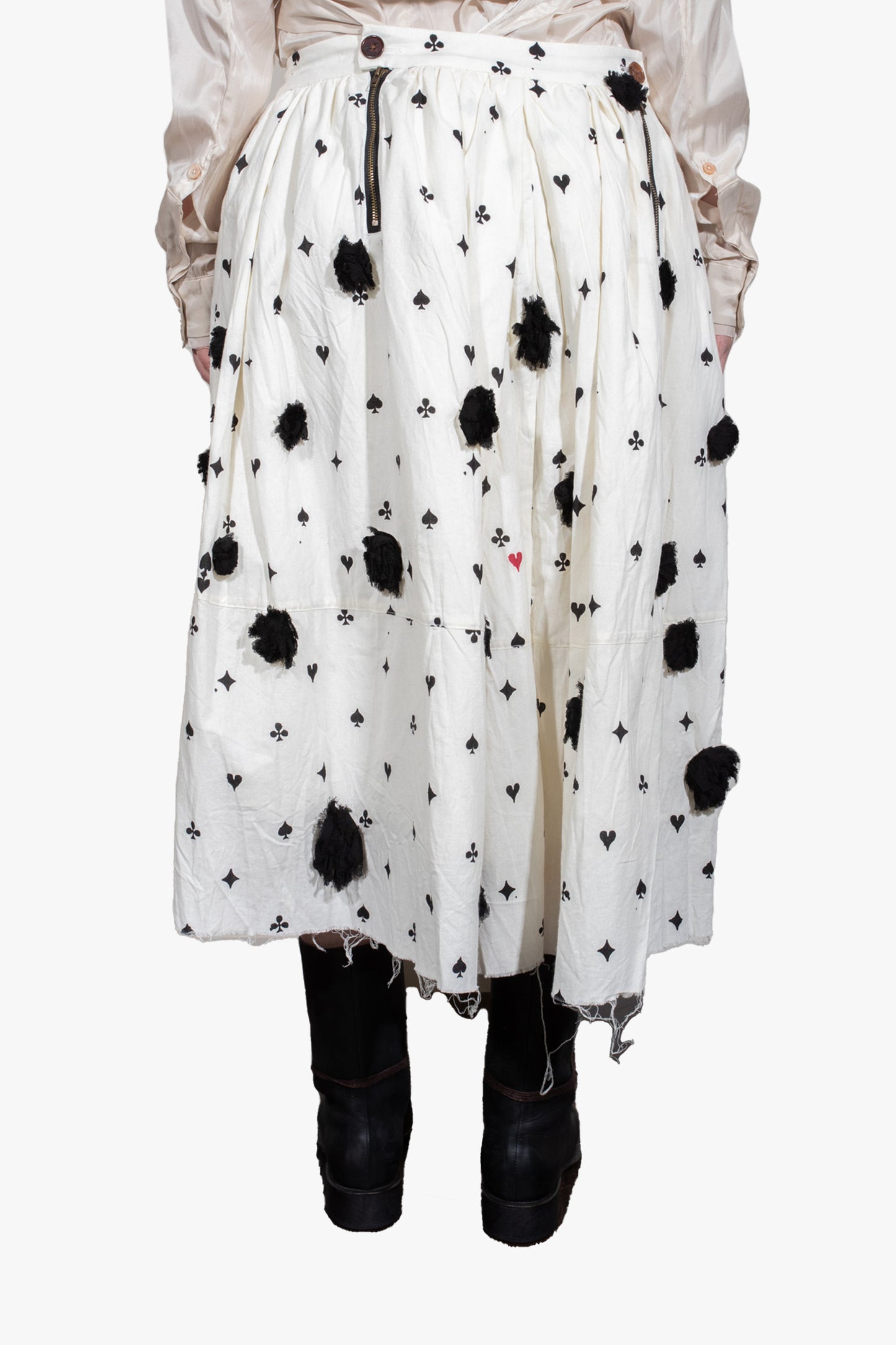 TORN ROSE QUATRE SKIRT - QUATRE