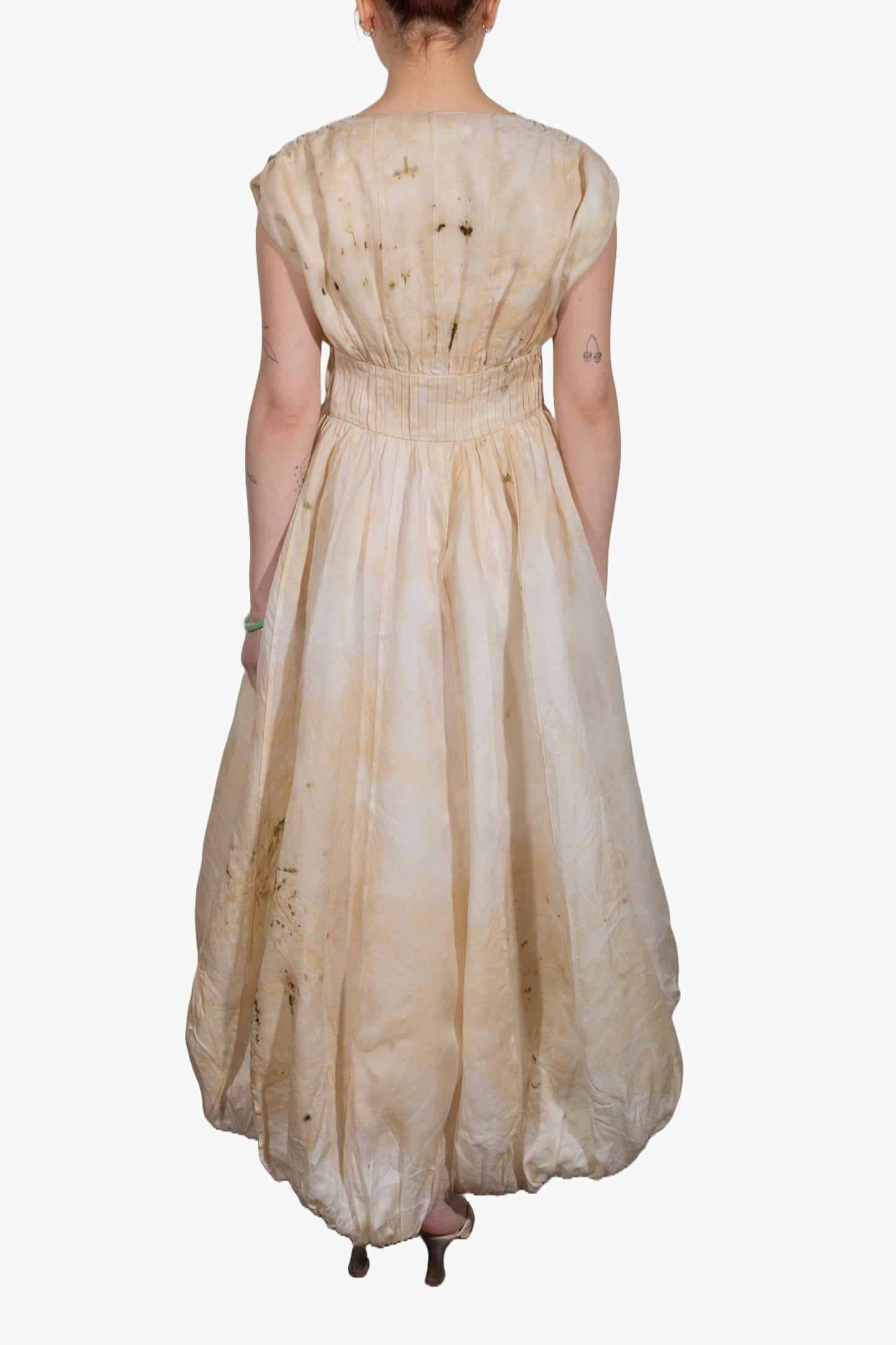Hoary V-neck dress