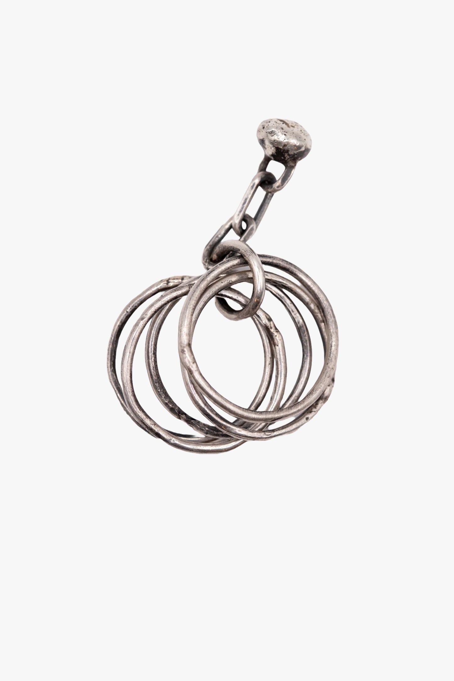 RX06 Silver ring Ball Pendant