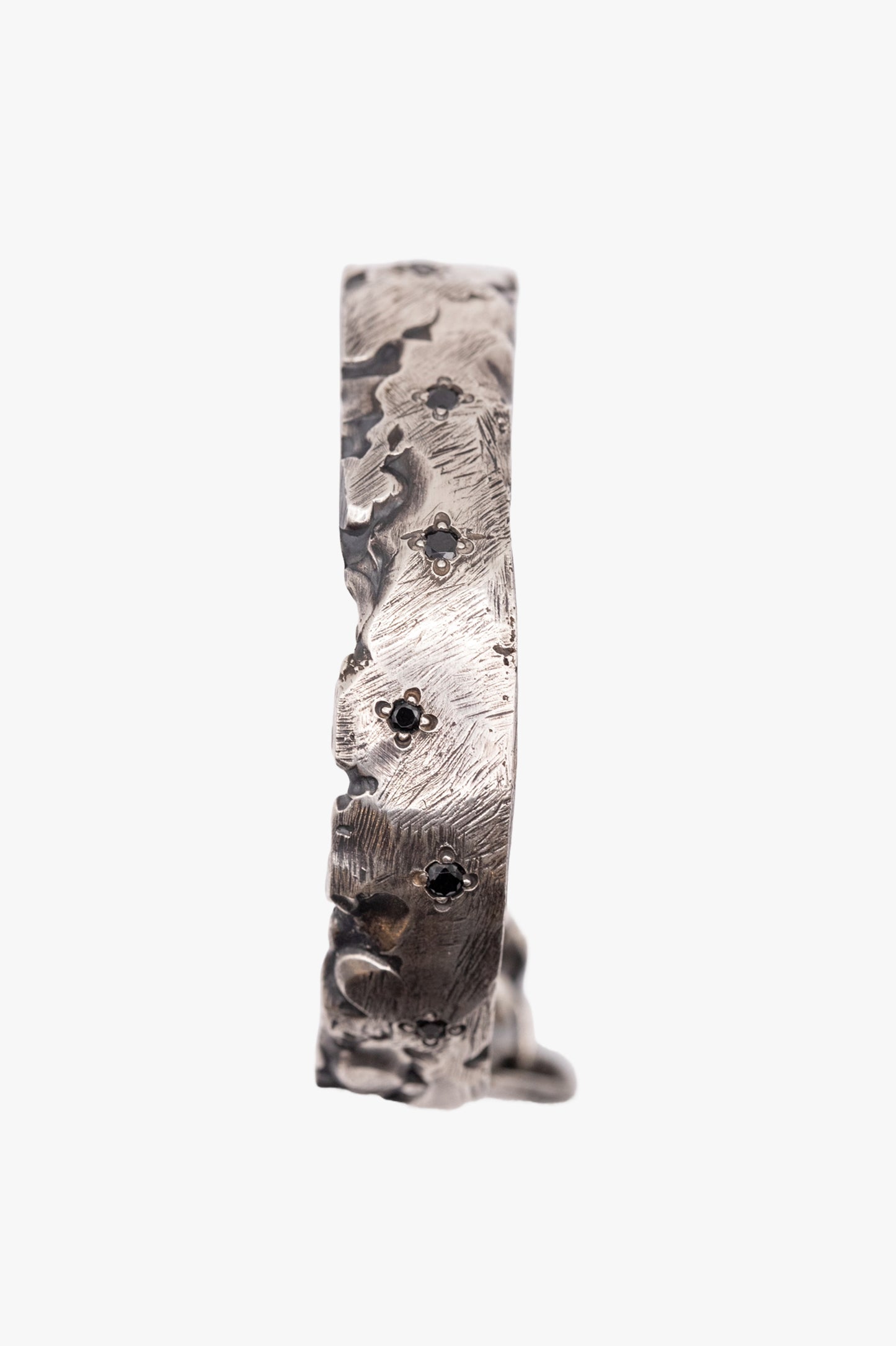 BX01 Cuff Black Stone bangle
