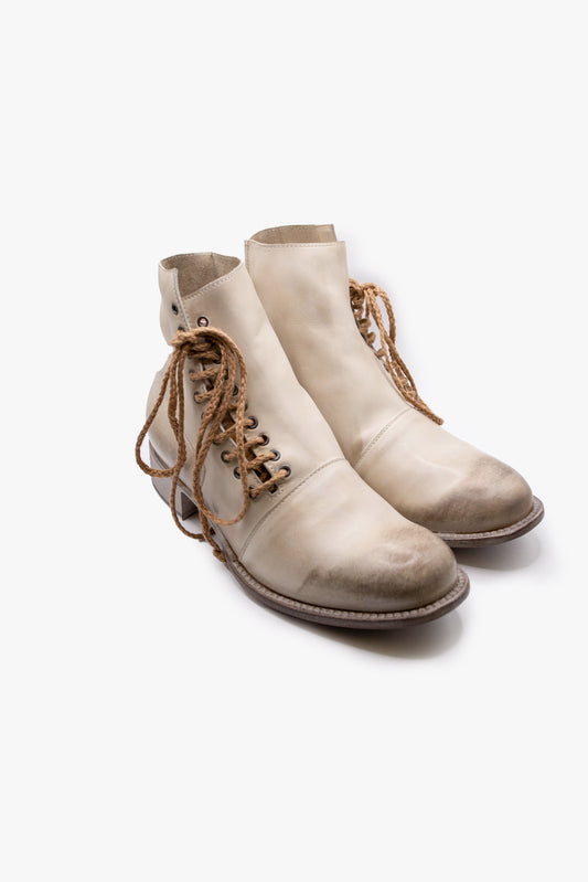 Asymmetric factory boots