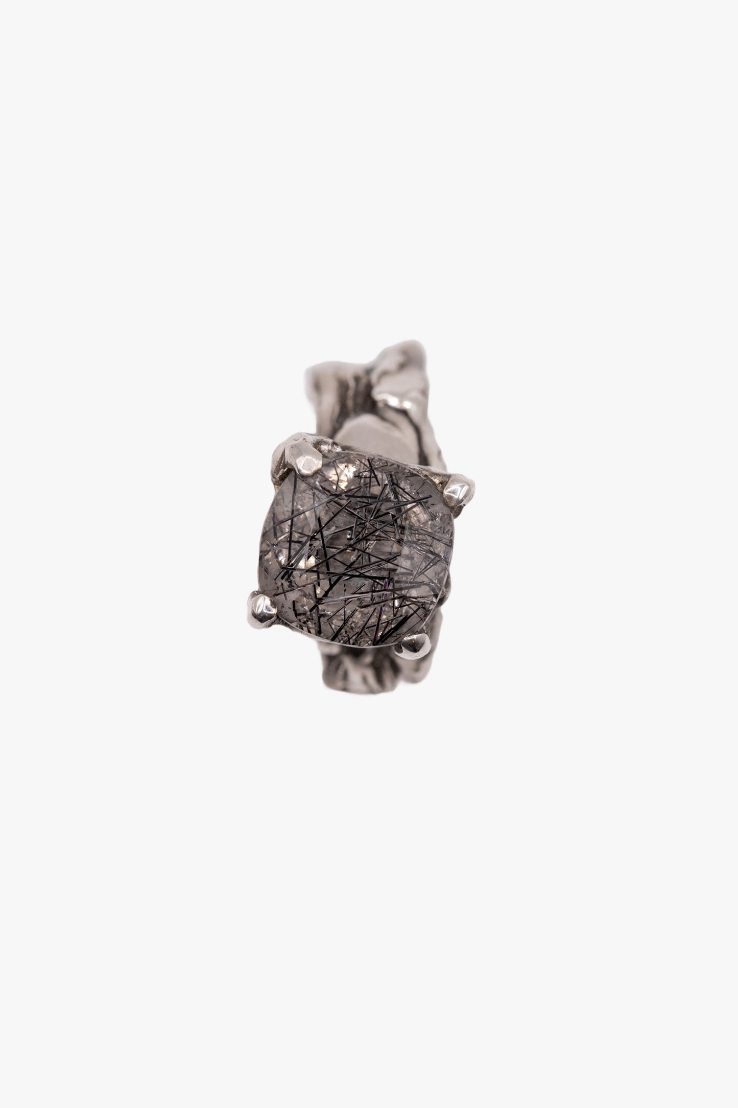 RX33 Silver ring Rutiloted quartz