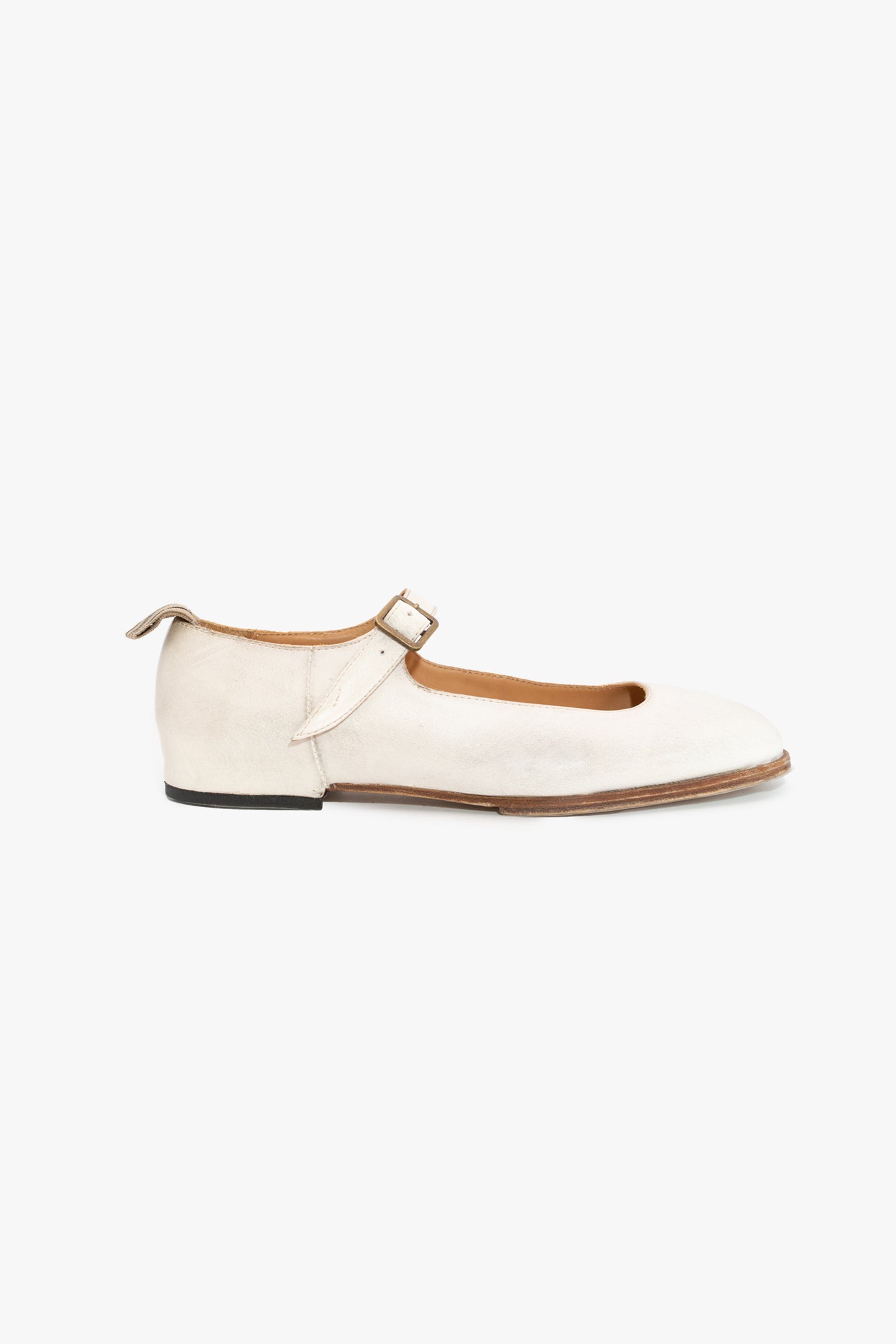 Cow Leather Flat Shoes