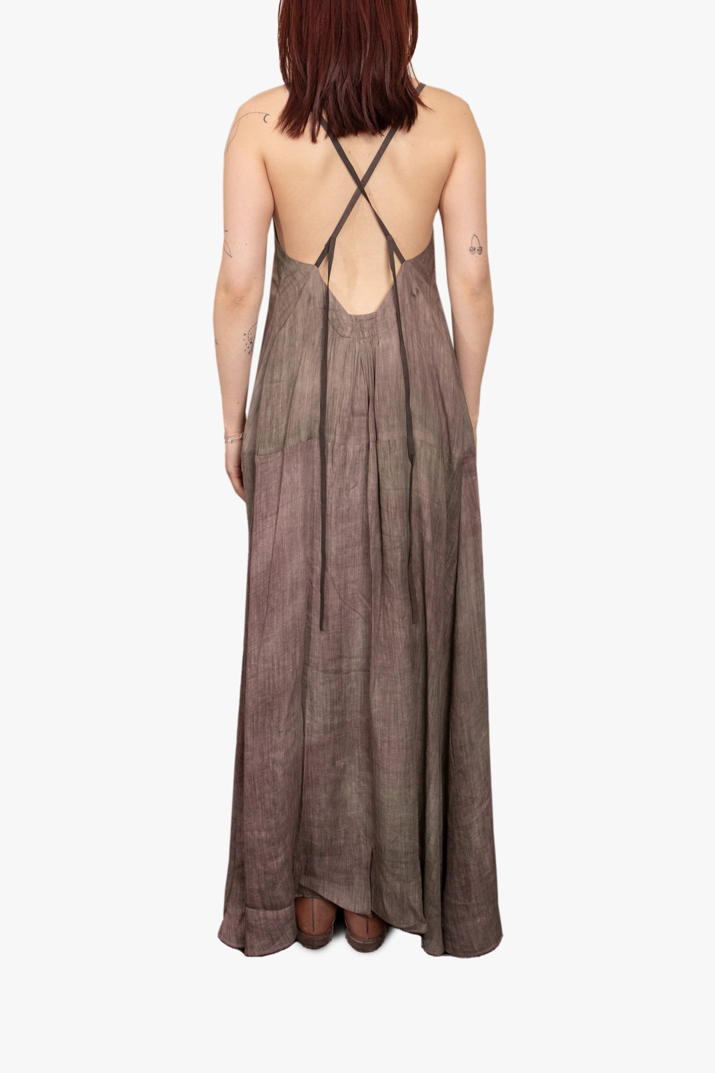 V-neck halter dress