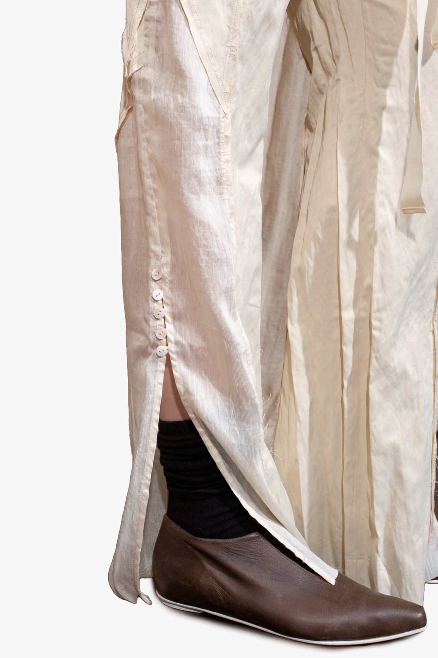 Raw Edges Straight Trousers