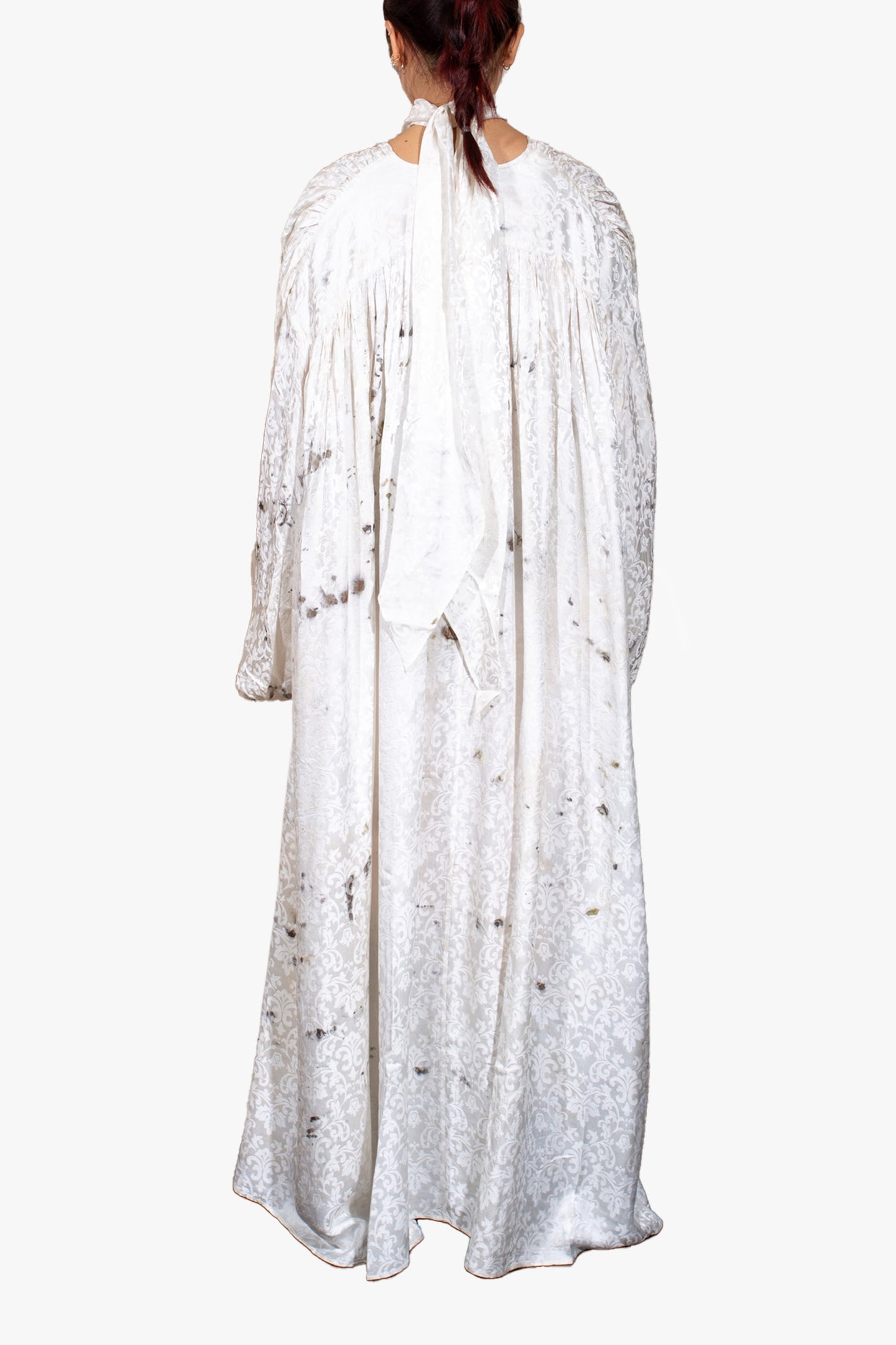 Long sleeve dress with Silk