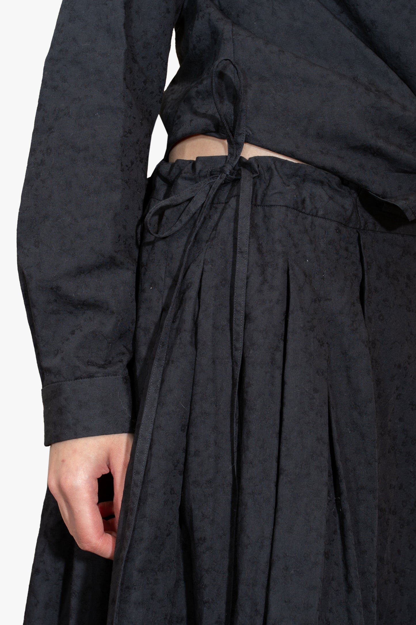 Obsidian Drawstring Skirt