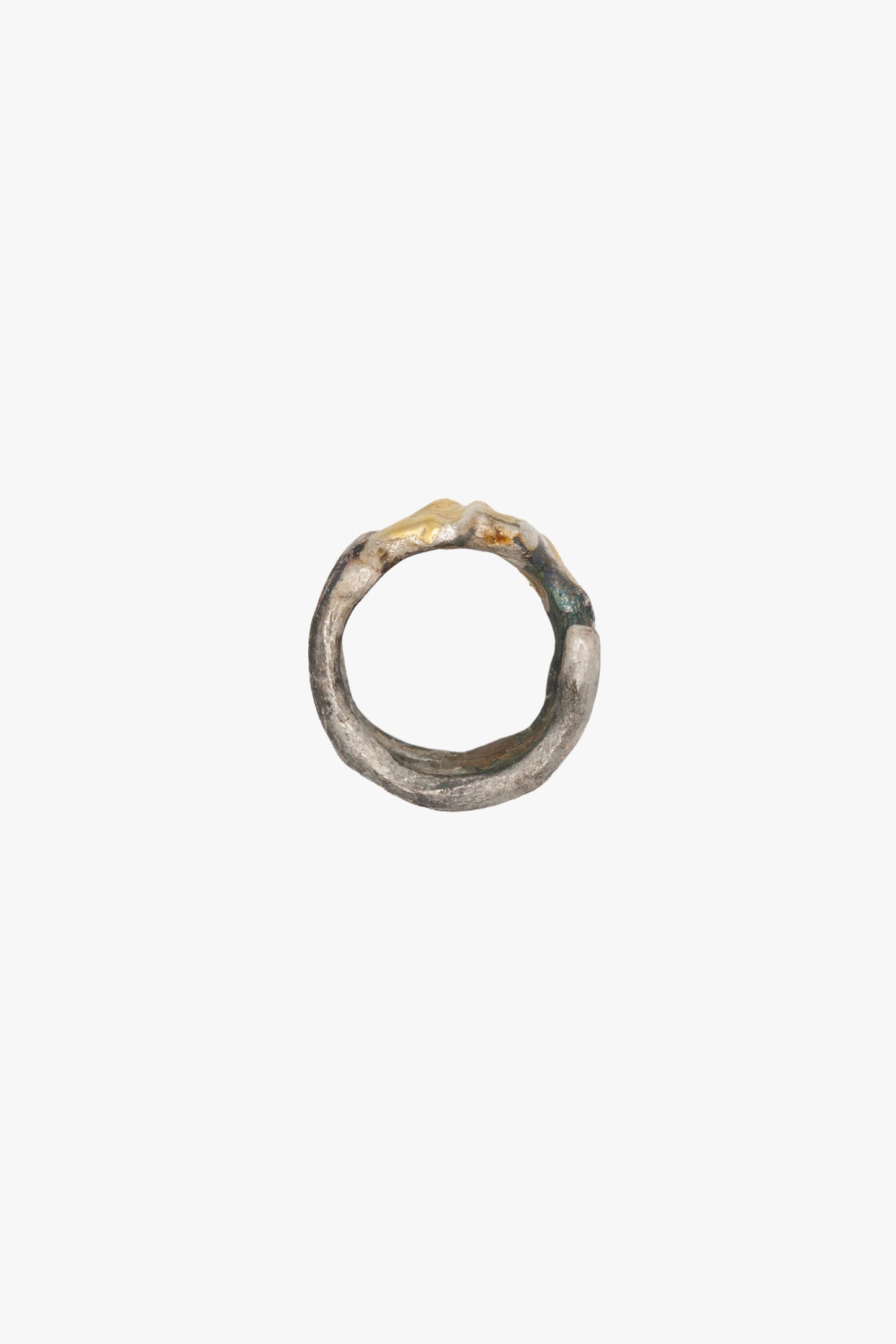 BONE Ring No.5 BOLD with fused 9ct gold