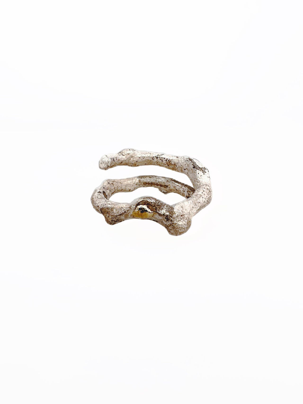 Bone No.4 LONG with 9ct yellow gold
