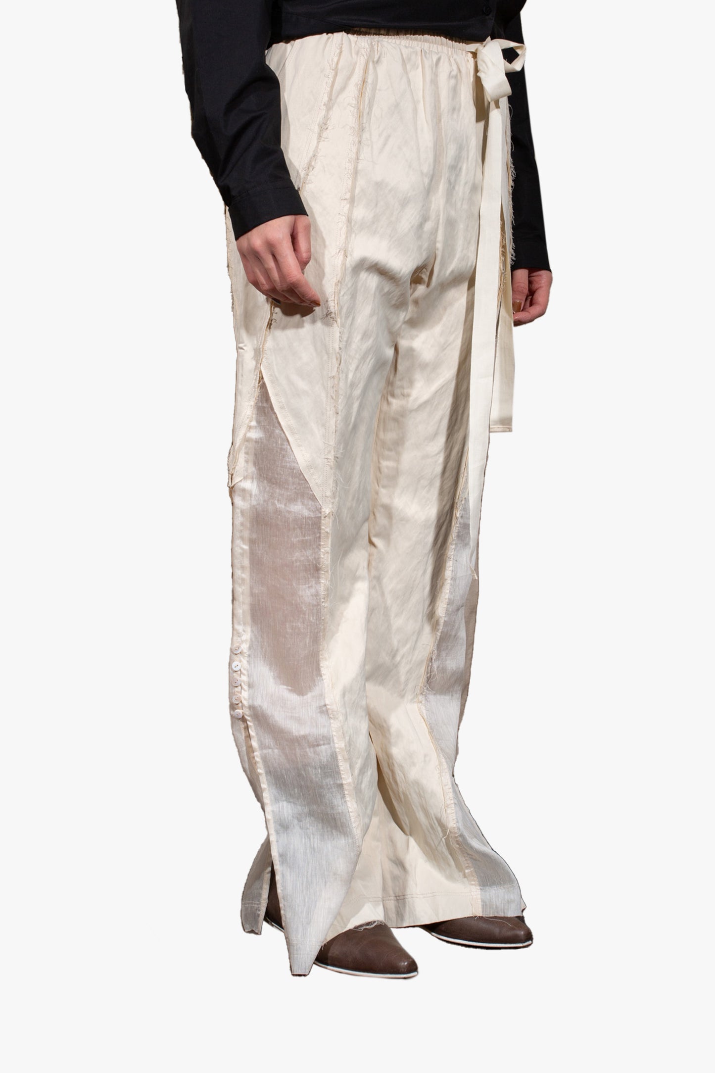 Raw Edges Straight Trousers