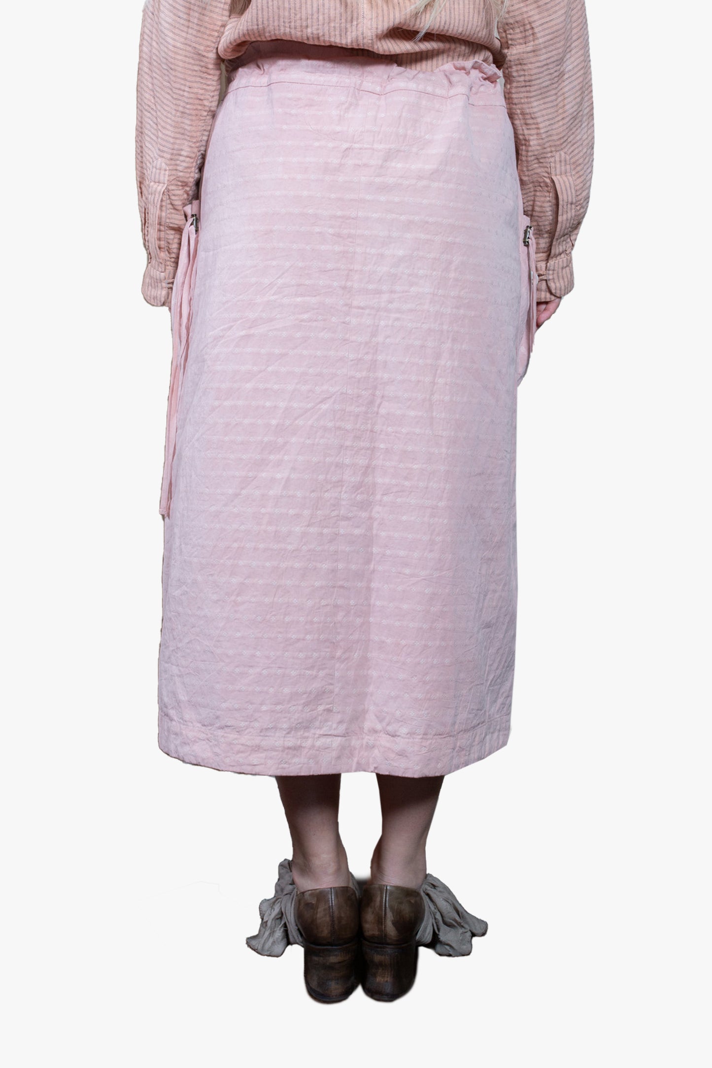 Drawstring skirt with Pouch pockets