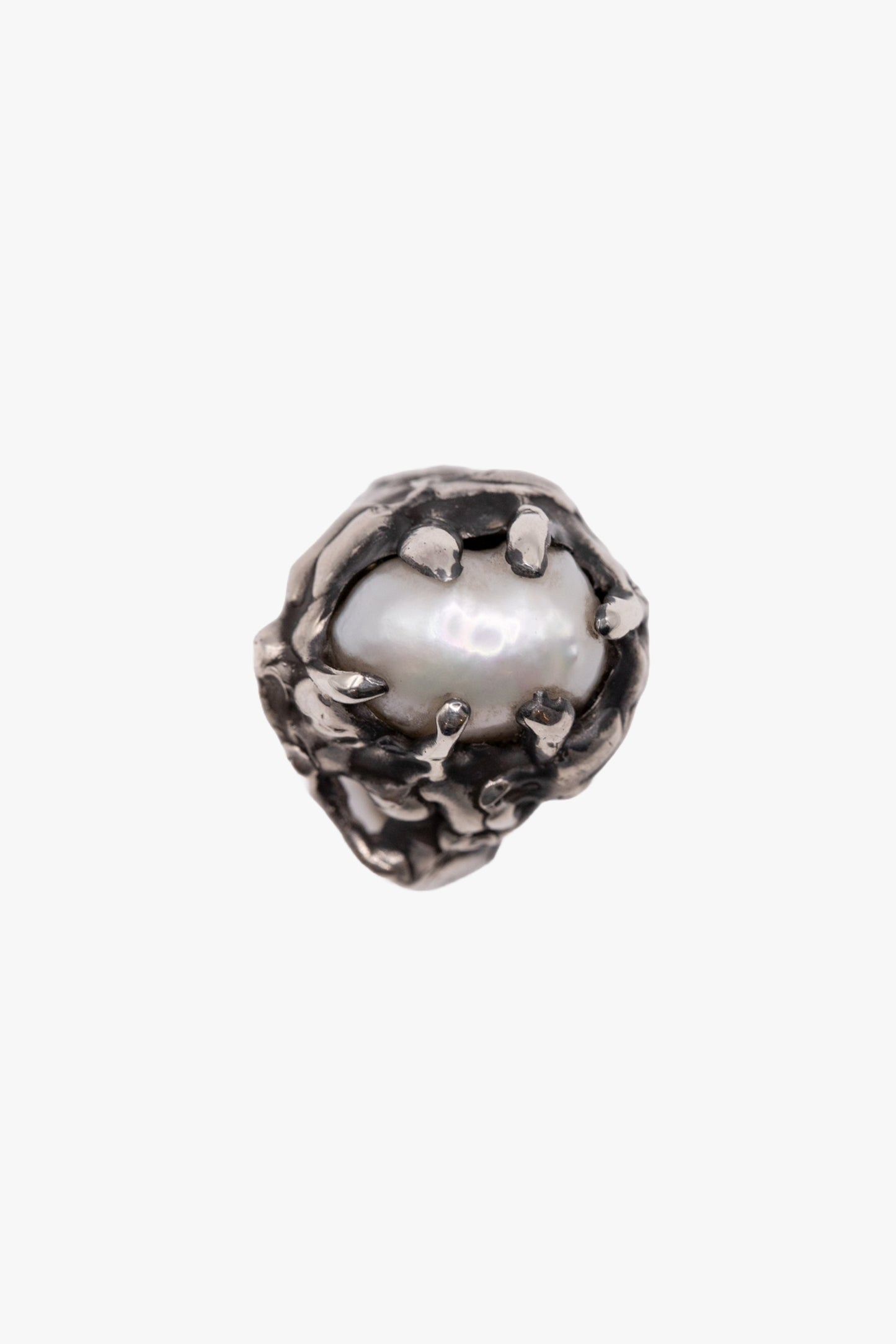 RX32 Silver ring Baroque Pearl