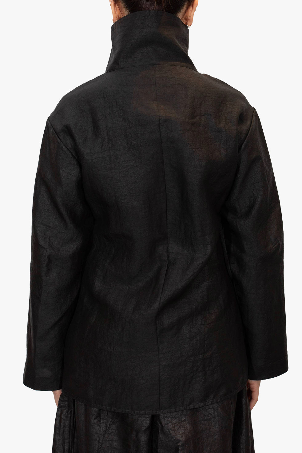 High collar fold shirt