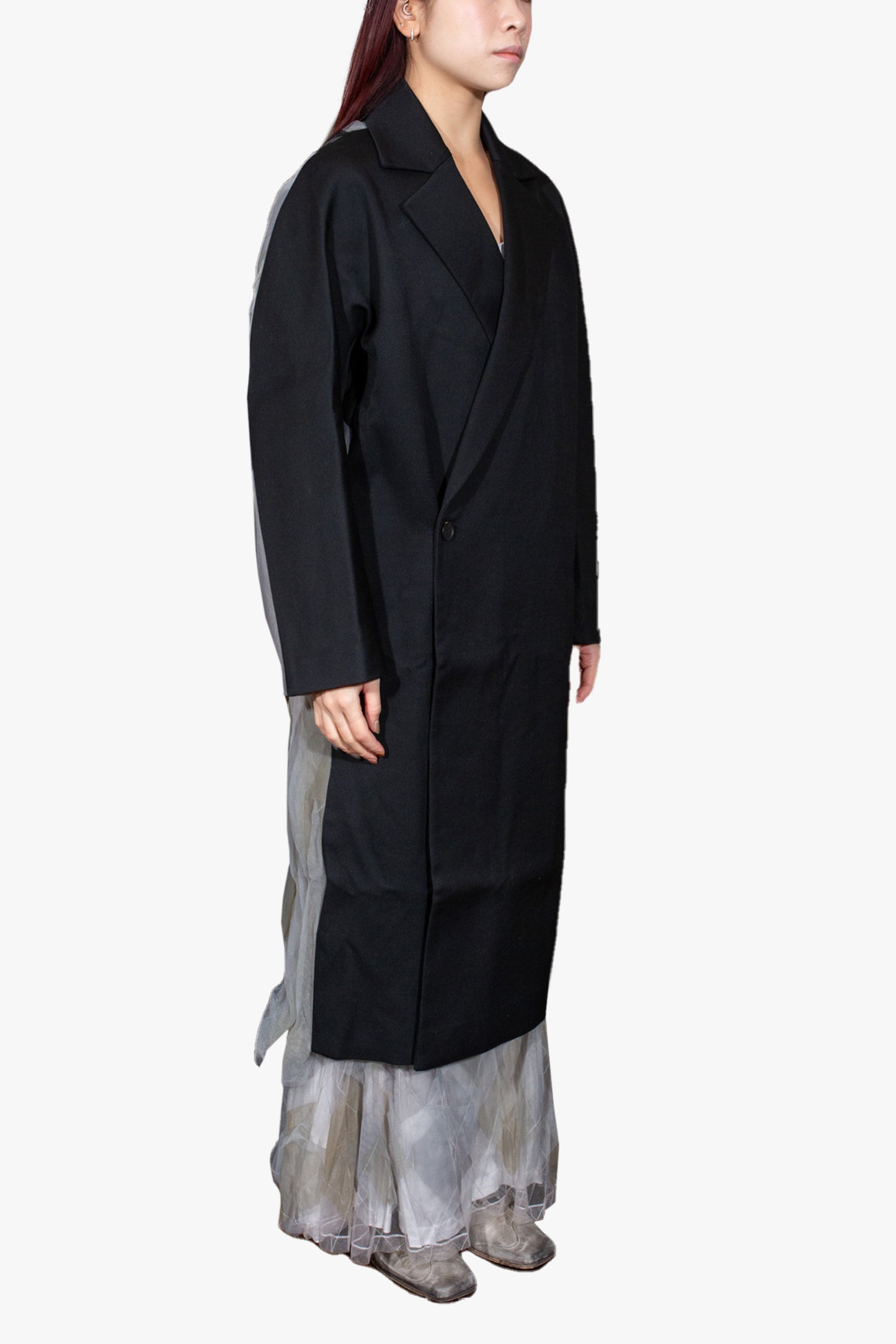 BACK TULLE COAT