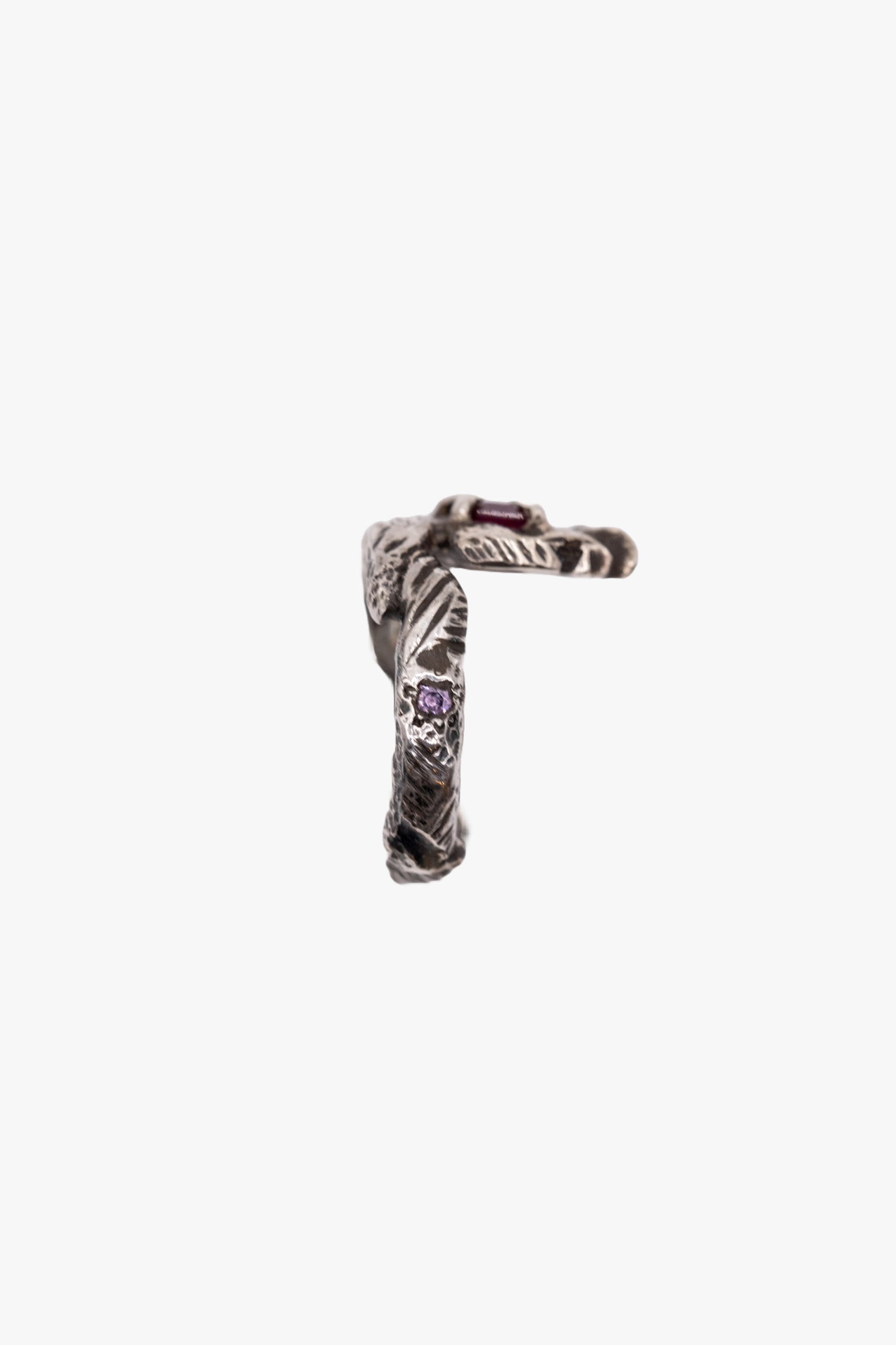 RX18 Silver ring Ruby stone