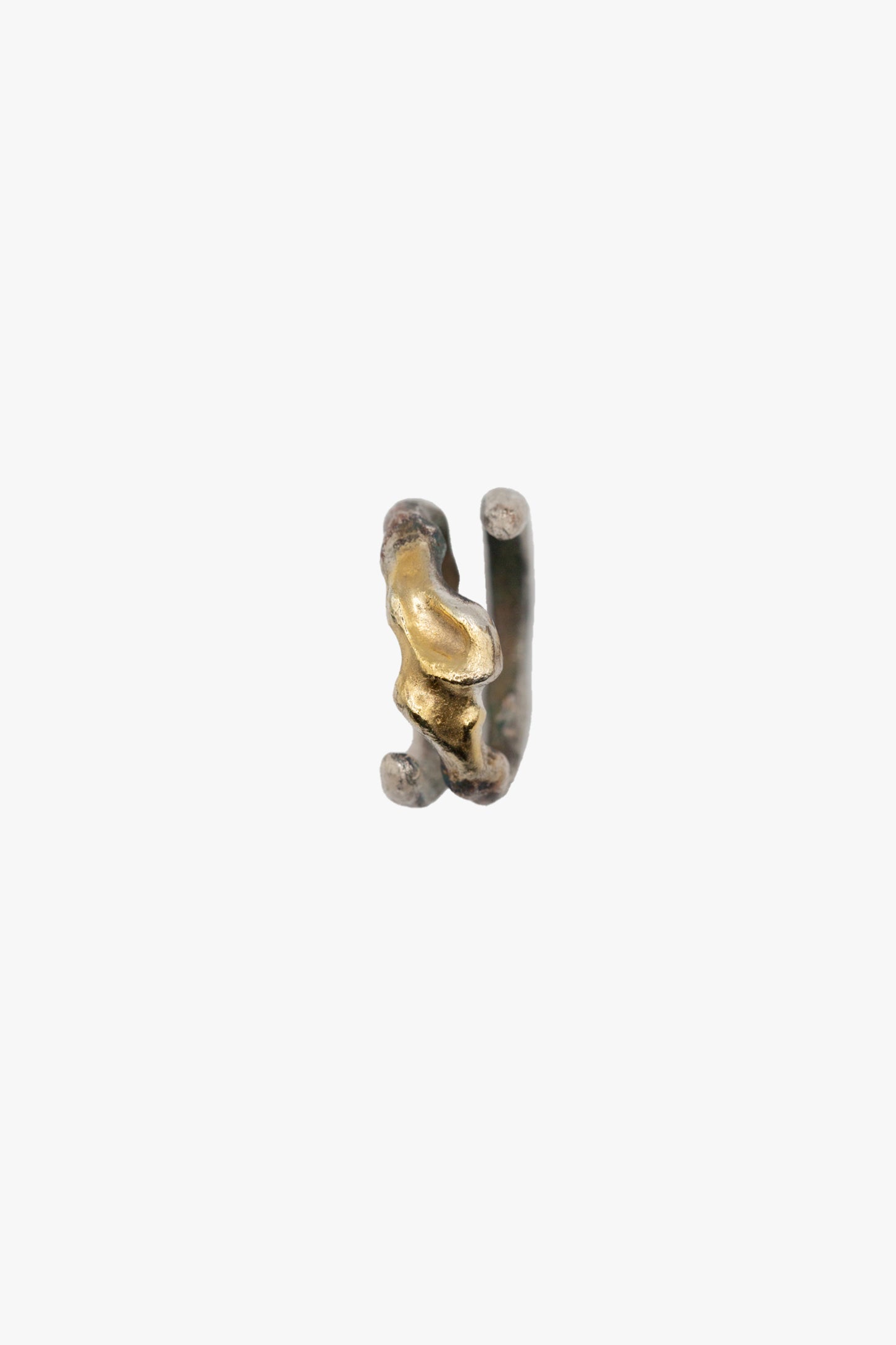 BONE Ring No.5 BOLD with fused 9ct gold