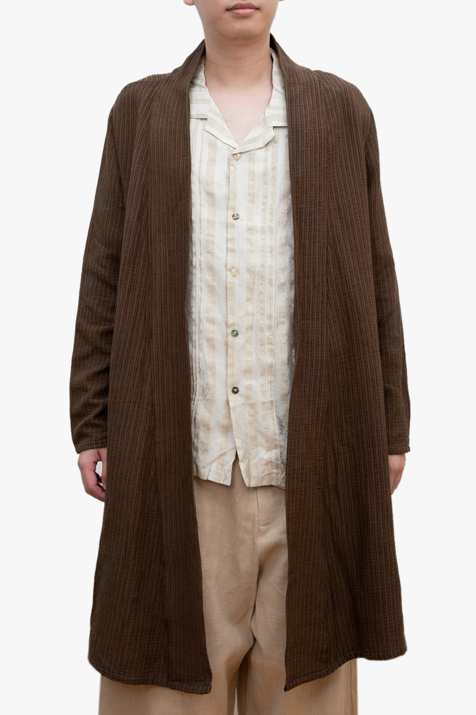 Le Zushi striped long coat