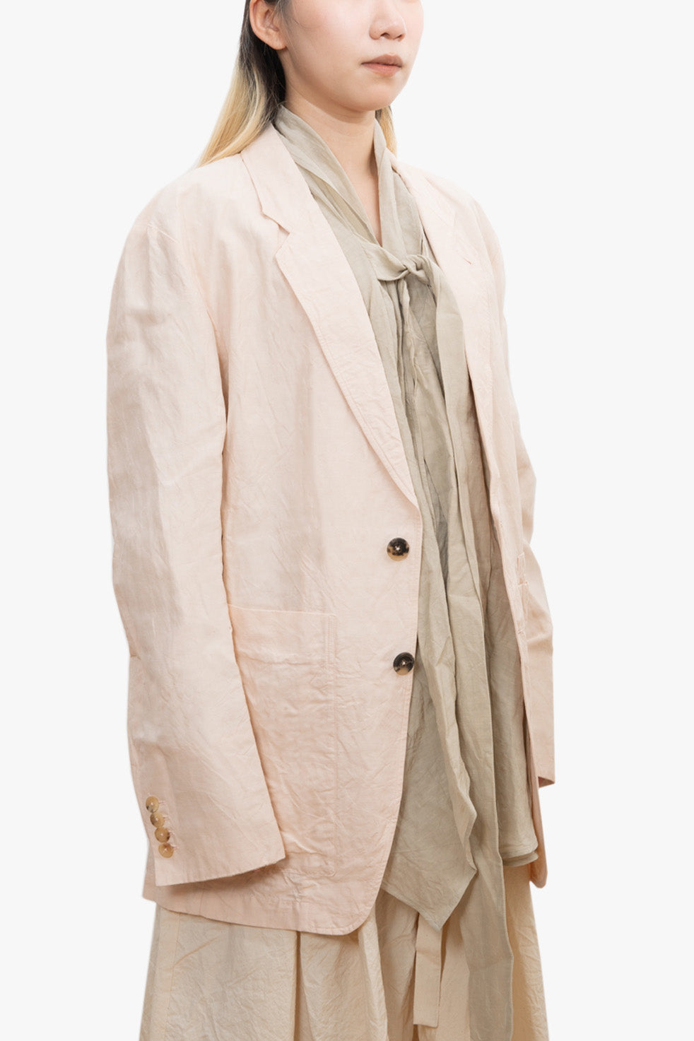 Relaxed coat with big patch pocket