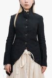 Victorian raw edged coat