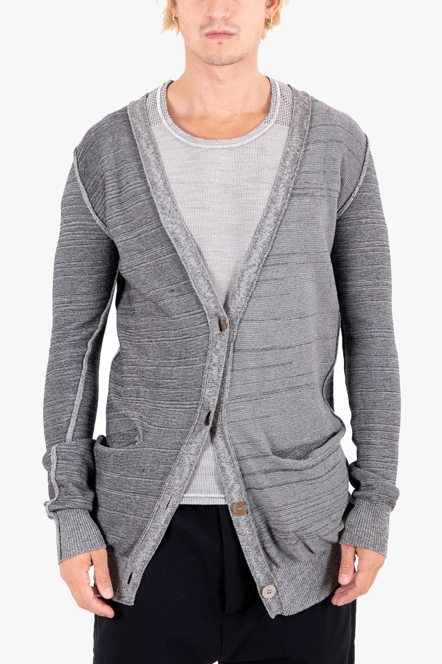 REVERSIBLE KNIT CARDIGAN