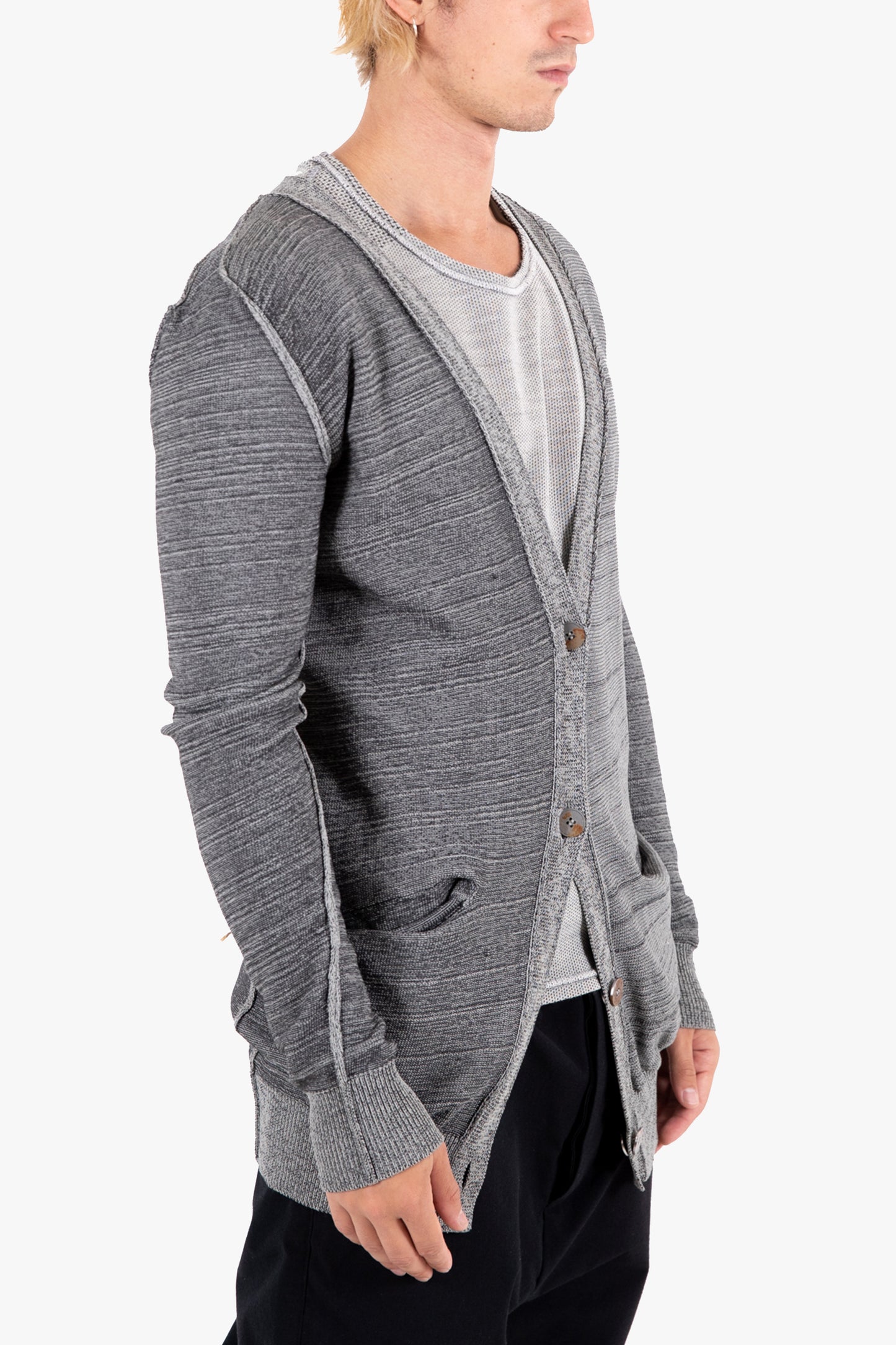 REVERSIBLE KNIT CARDIGAN