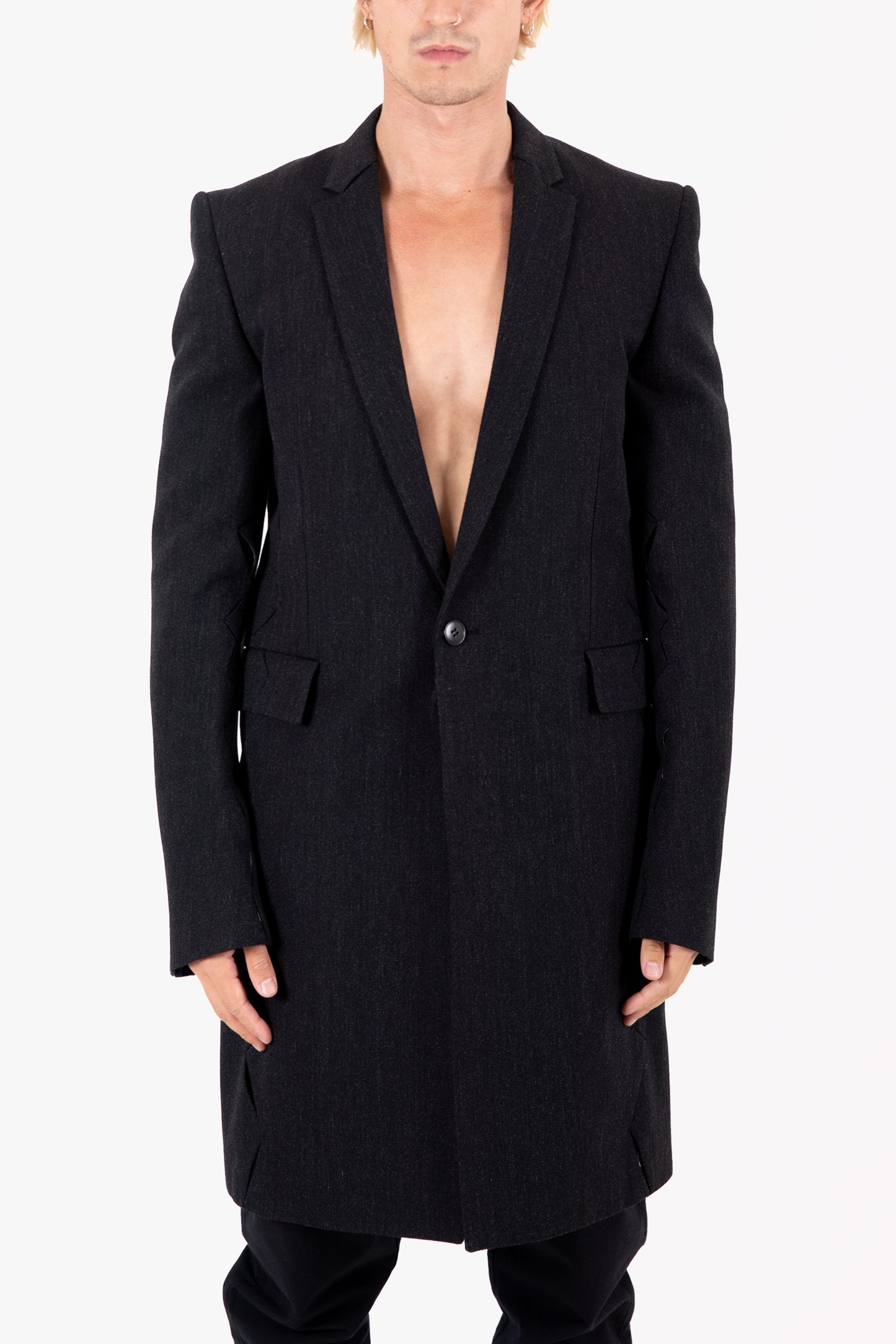 J-047 LONG CRASH SEAM JACKET