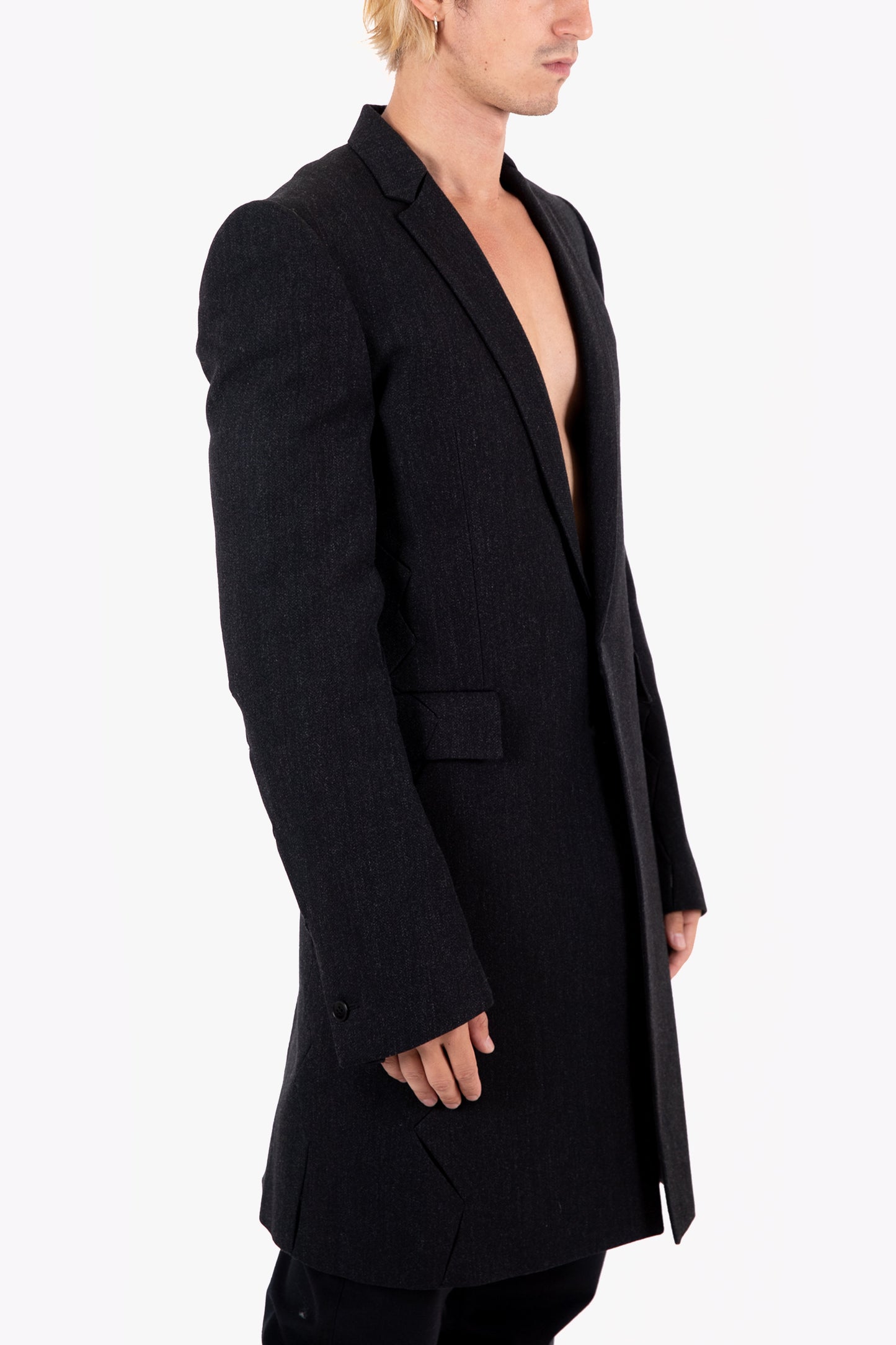 J-047 LONG CRASH SEAM JACKET