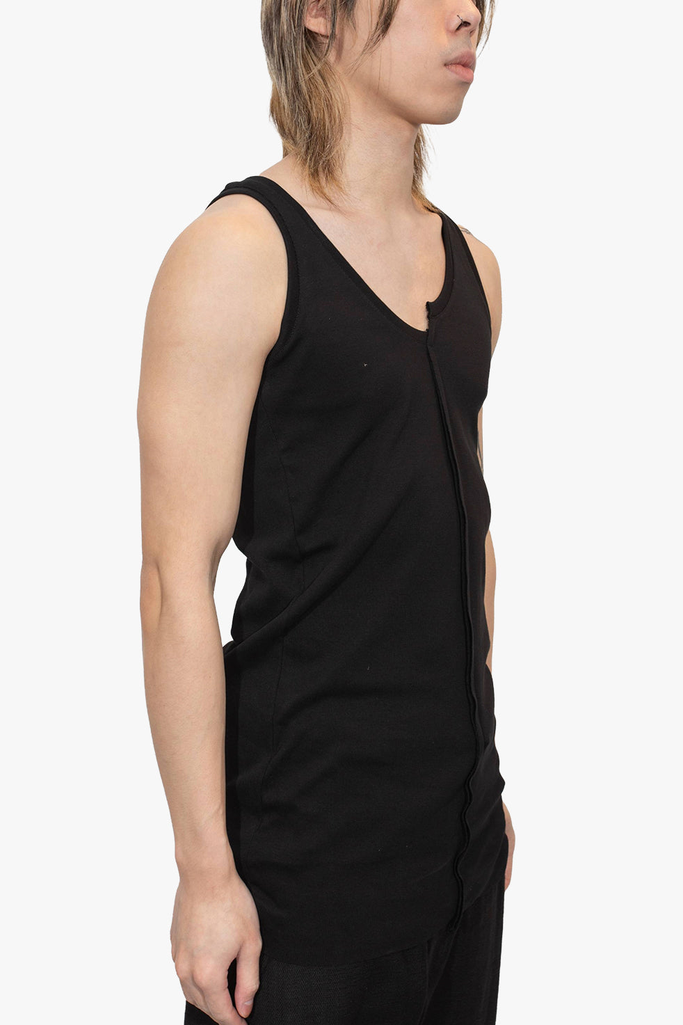 Asymmetrical RIB Tank top