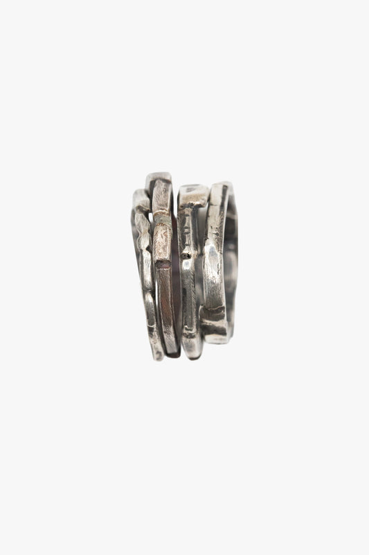 RD05 Textured stack ring 4pc