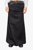 V-183 LONG SKIRT WITH BELTLOOPS & 3D POCKETS