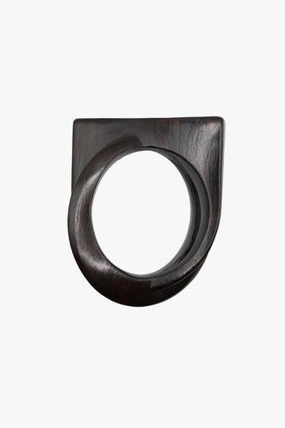 Squircle ebony bangle