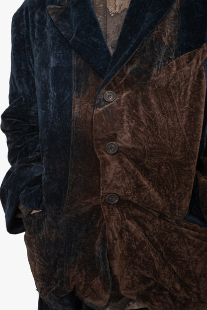 OM2530918- Lapel collar three button blazer