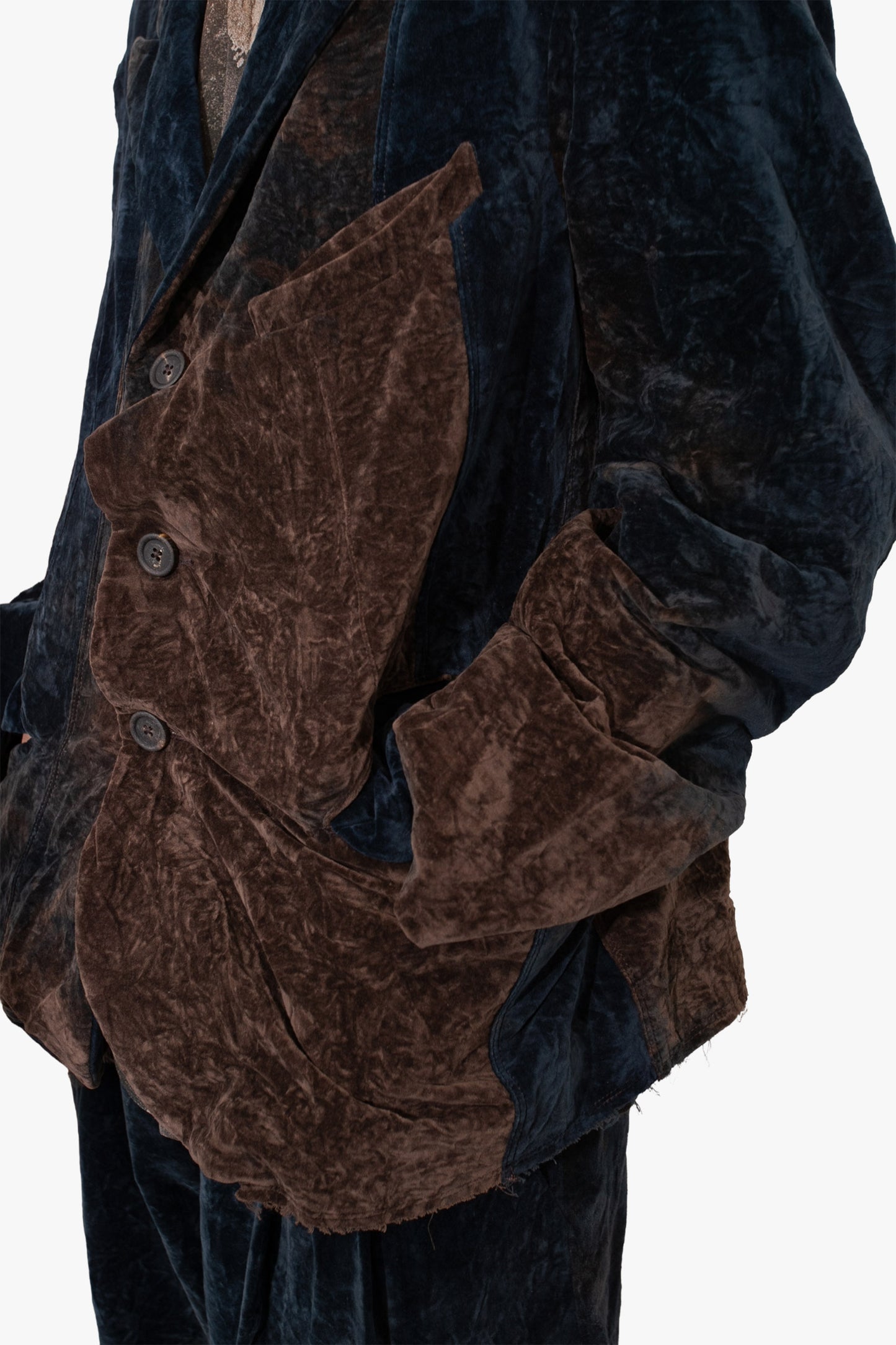 OM2530918- Lapel collar three button blazer