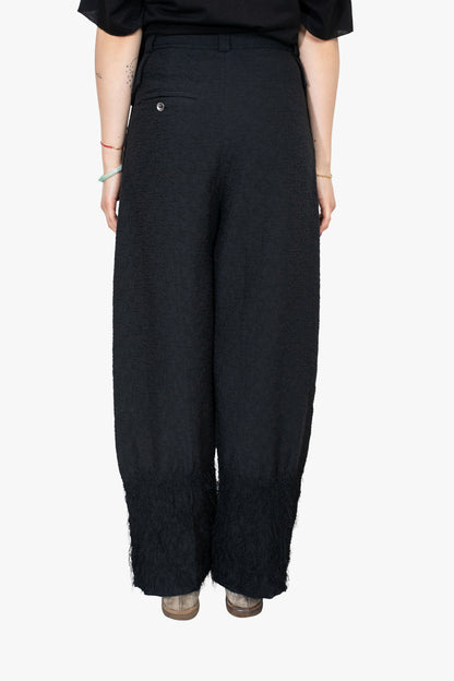 wool over wide trouser