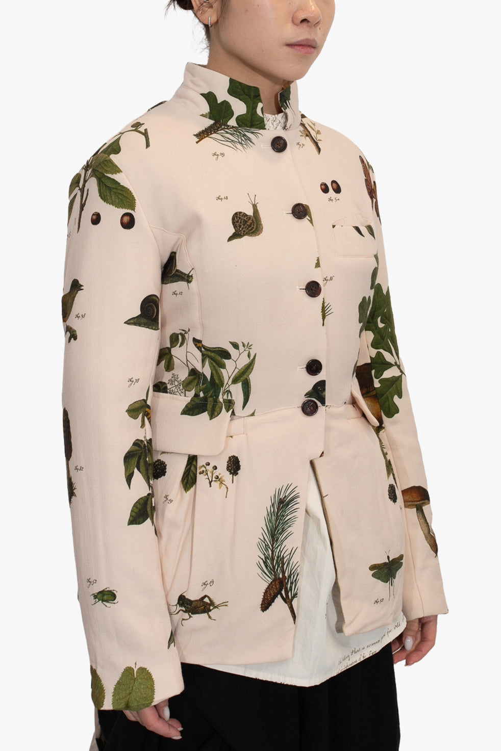 Automne Vert Padded Bow Jacket