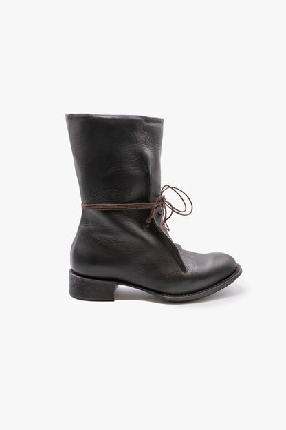 Country boot with laces 83-2022 BLACK