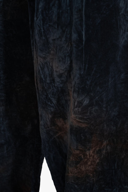 OM2530509- velvet straight leg trousers