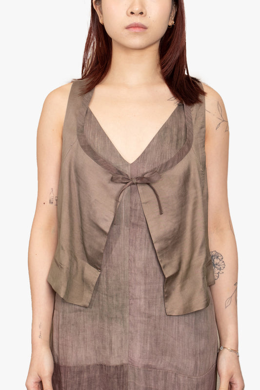 Strap closure waistcoat