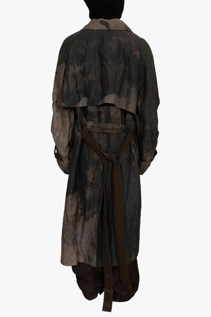 OM2531113- digital print trench coat