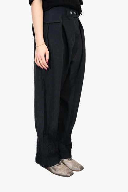 wool over wide trouser