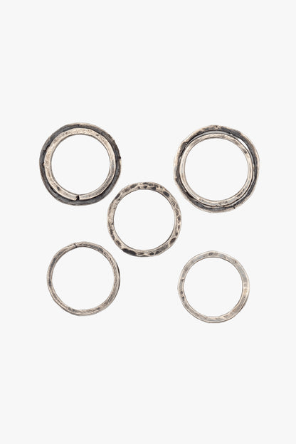 RD03 stuck silver ring set 5