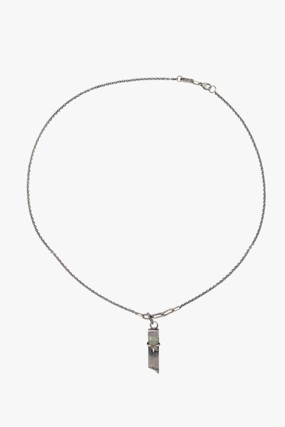 NX10 Tag pedant yellow tramline necklace