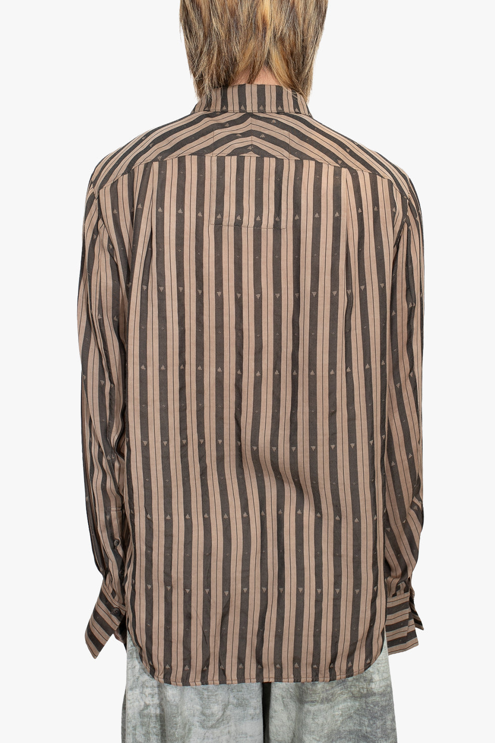 OM2530709- wave-shaped stripe shirt