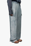 Extra long straight trousers