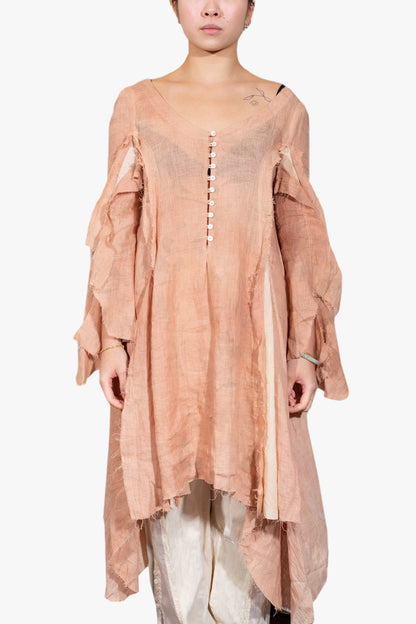 Fit Flare Linen Shirt Top