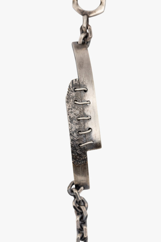 BX22 silver bracelet  stone