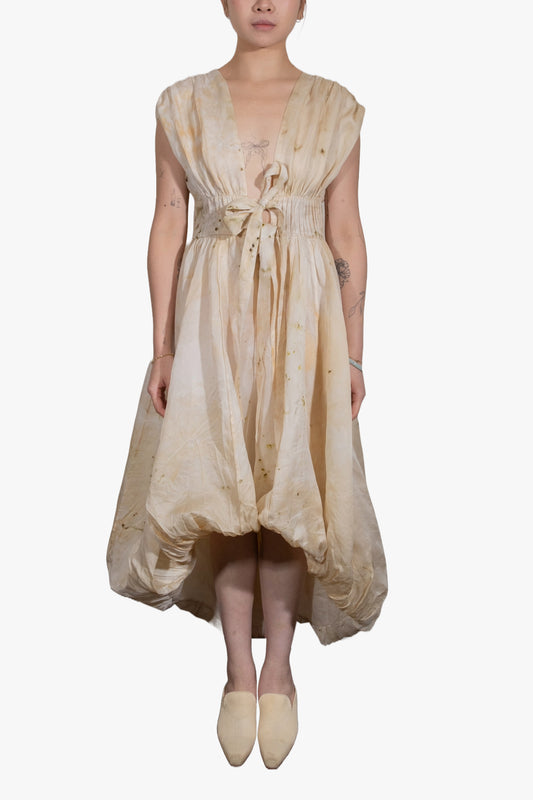 Hoary V-neck dress