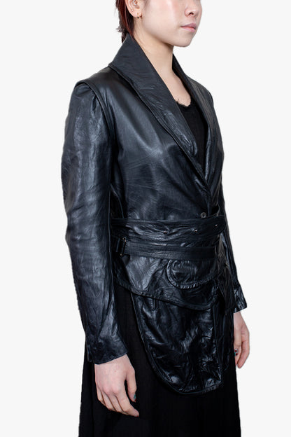 Washed Leather Jacket